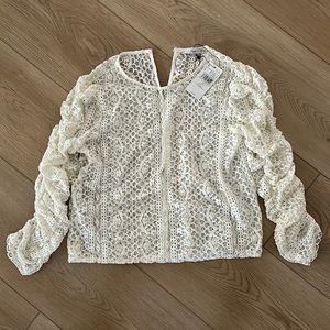Mango sheer blouse